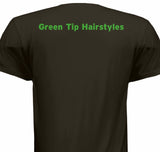 Green Tip Hairstyles T-shirt, Mens